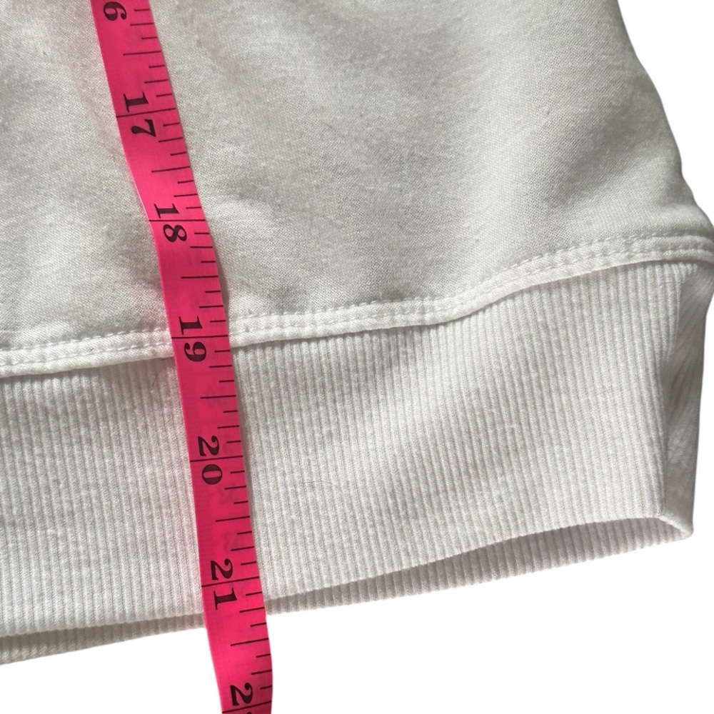 Philosophy Love Sweatshirt White Pink Textured Letters Cozy. Size XS - Picture 5 of 8